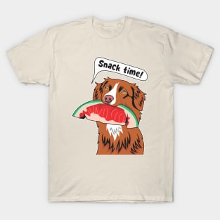 Toller Eating A Watermelon T-Shirt